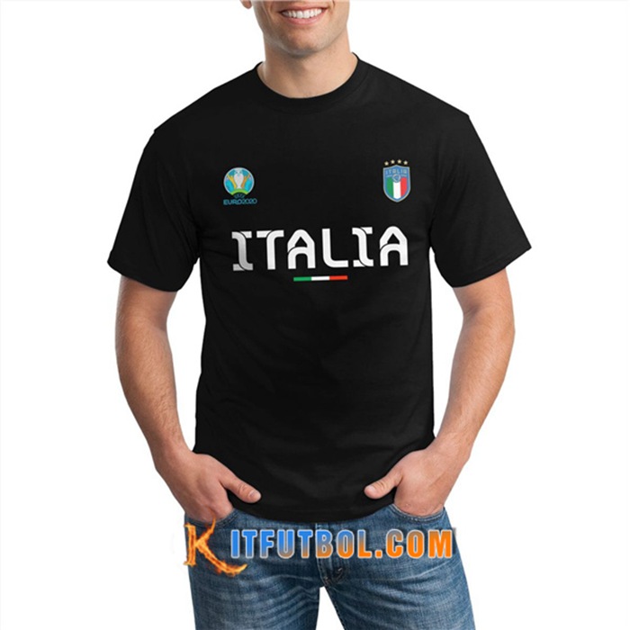La Camiseta Entrenamiento Italia UEFA Euro 2020 Champions Negro - GXHTS09
