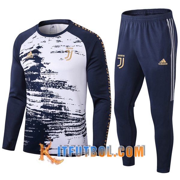 Acrobacia Preparación pivote Nuevo Chaqueta De Futbol + Pantalones Juventus Azul Royal Blanco 20 21