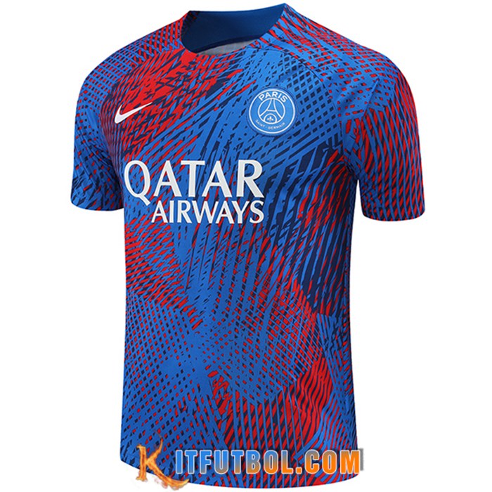 Camiseta Entrenamiento PSG Azul/Rojo 2022/2023
