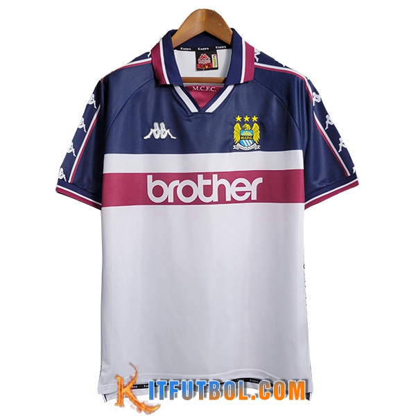 Camisetas De Futbol Manchester City Retro Segunda 1997/1998
