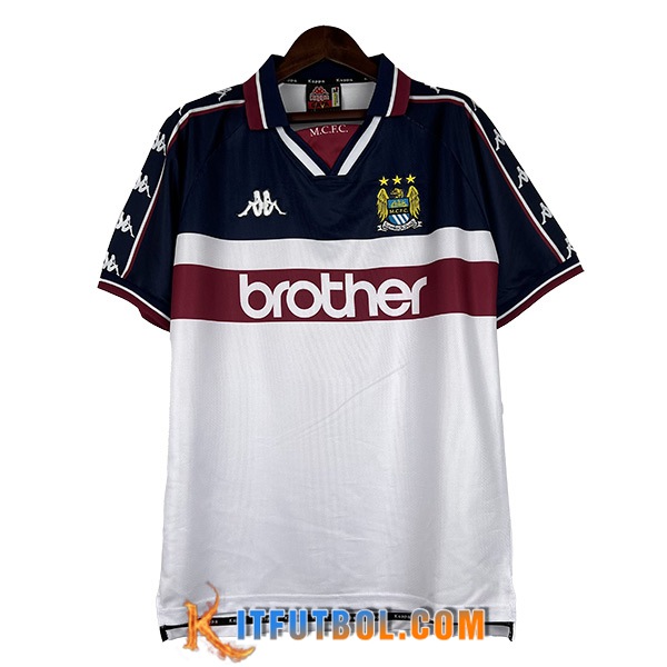 Camisetas De Futbol Manchester City Retro Primera 1997/1998