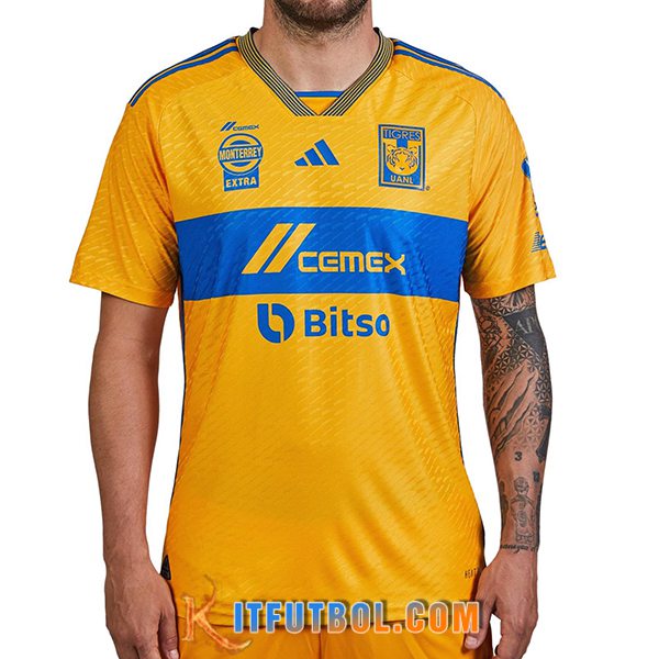 Camisetas De Futbol Tigres UANL Primera 2023/2024 [fc2324341] USD21