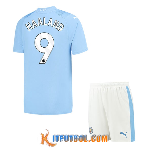 Set niño futbol Manchester City Haaland - Tu Camiseta