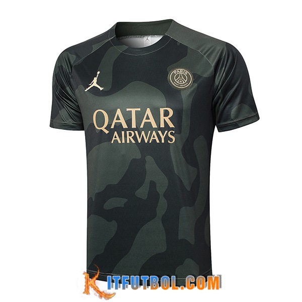 Camiseta Entrenamiento Jordan PSG Verde 2024/2025 -02